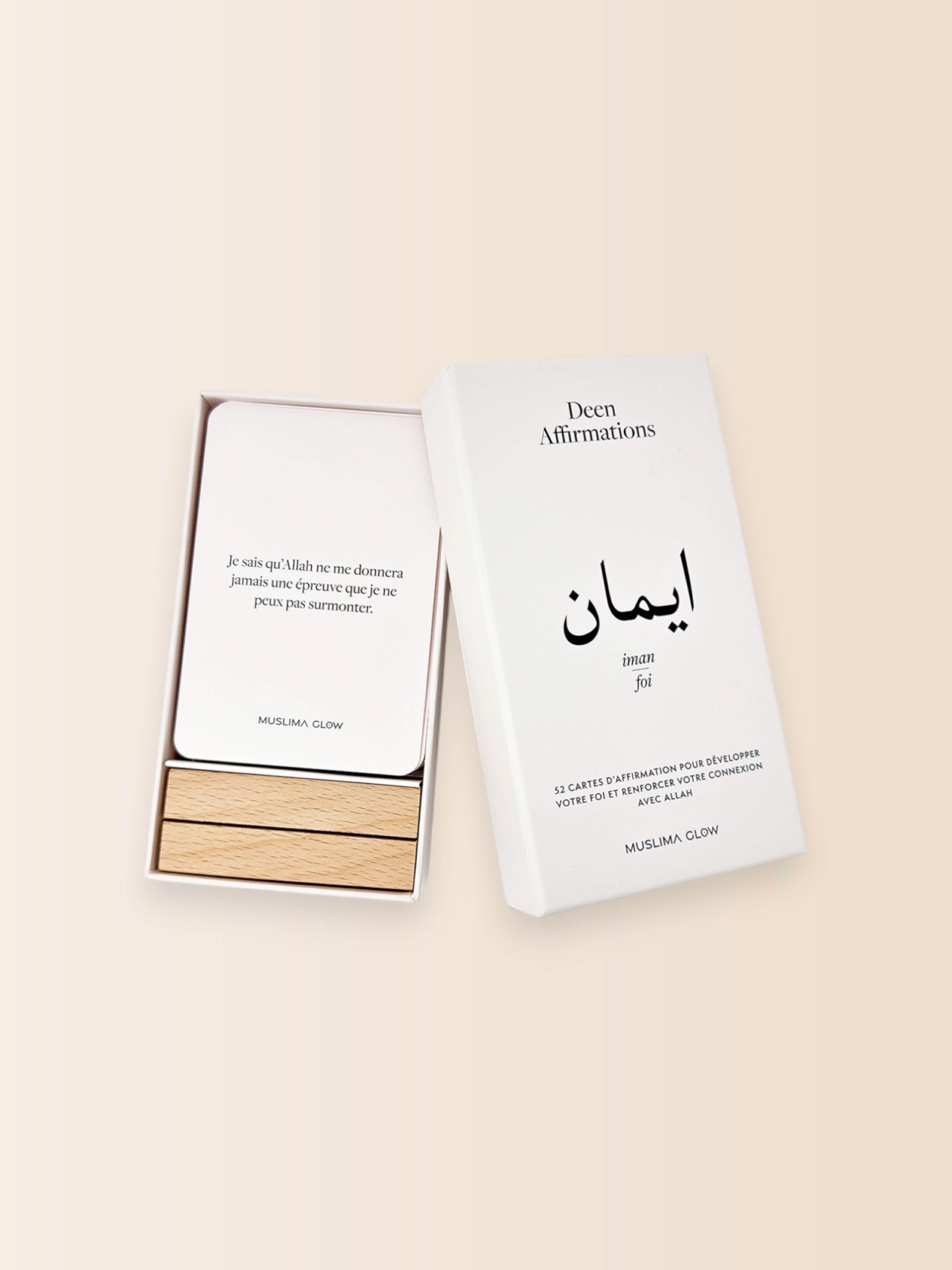 Deen Affirmations Thème Iman/Foi - 52 cartes d&