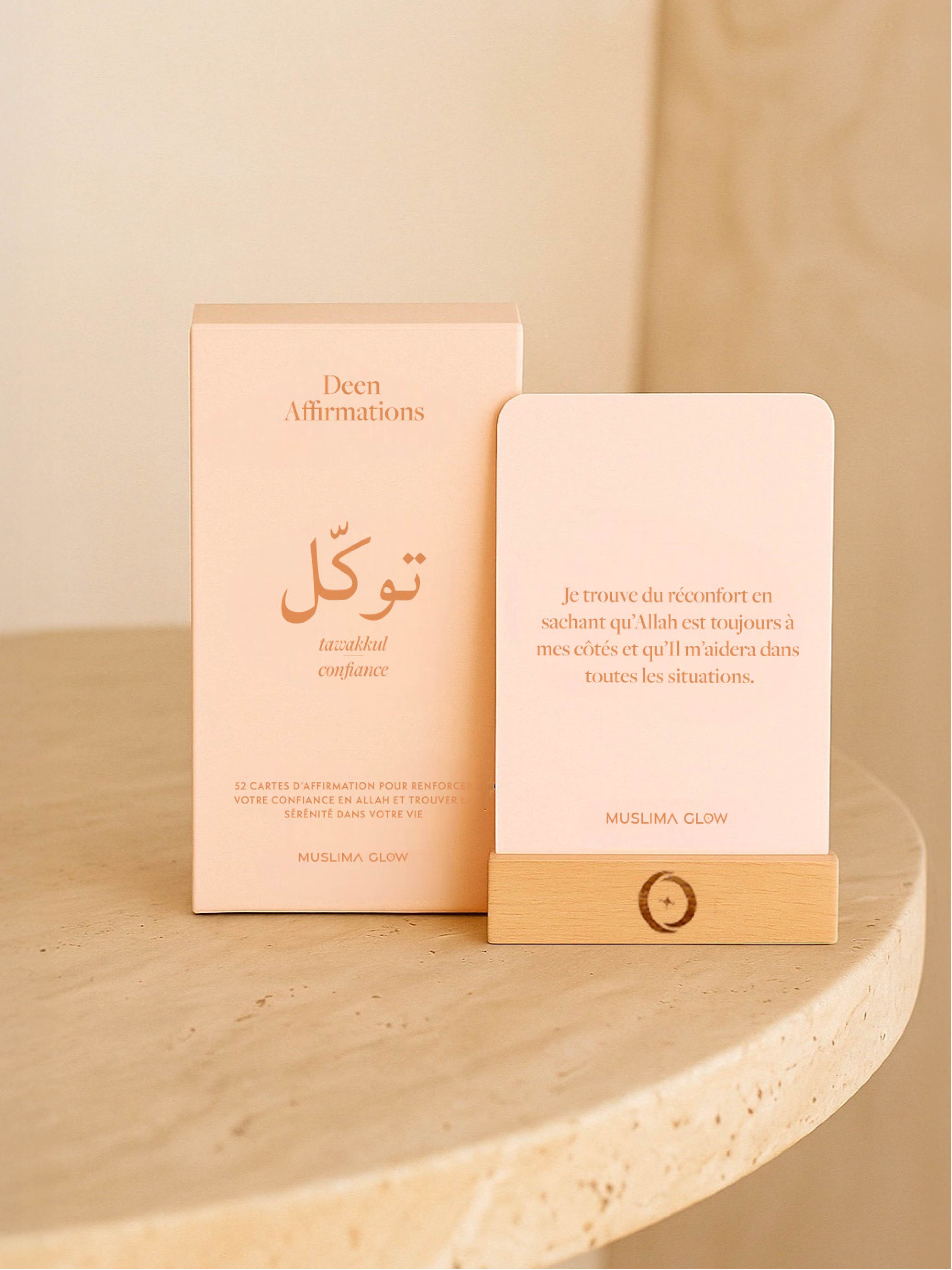 Deen Affirmations Thème Tawakkul/Confiance - 52 cartes d&