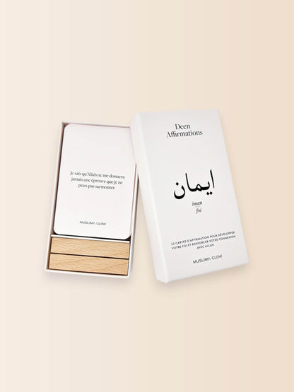 Deen Affirmations Thème Iman/Foi - 52 cartes d&