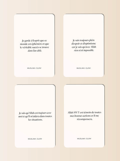 Deen Affirmations Thème Iman/Foi - 52 cartes d&