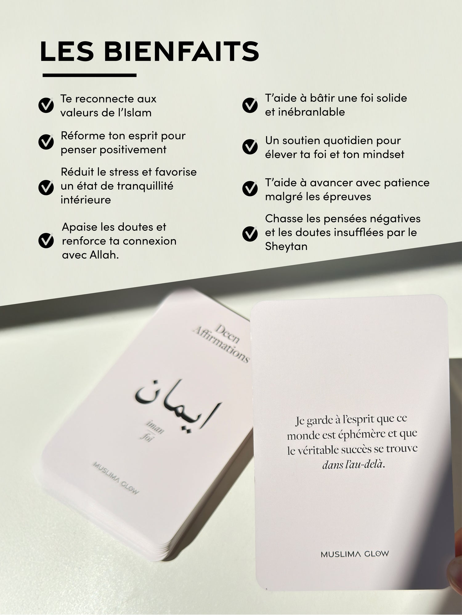 Deen Affirmations Thème Iman/Foi - 52 cartes d&